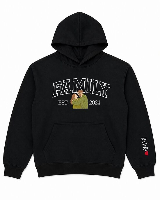FAMILY IZŠUVUMS AR IZŠŪTU BILDI